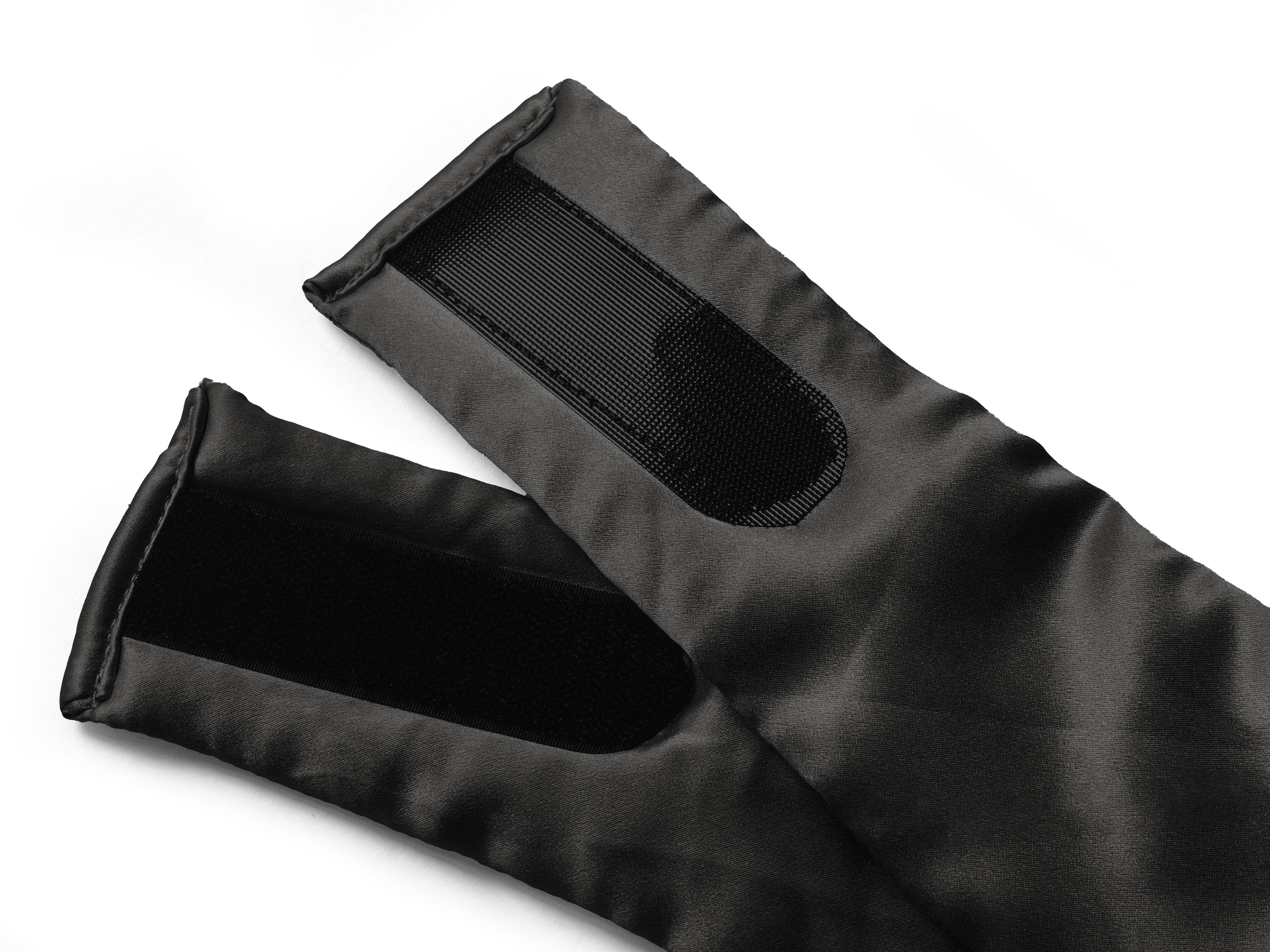 Zijden Deep Sleep Maskers Zwart- Set van 2