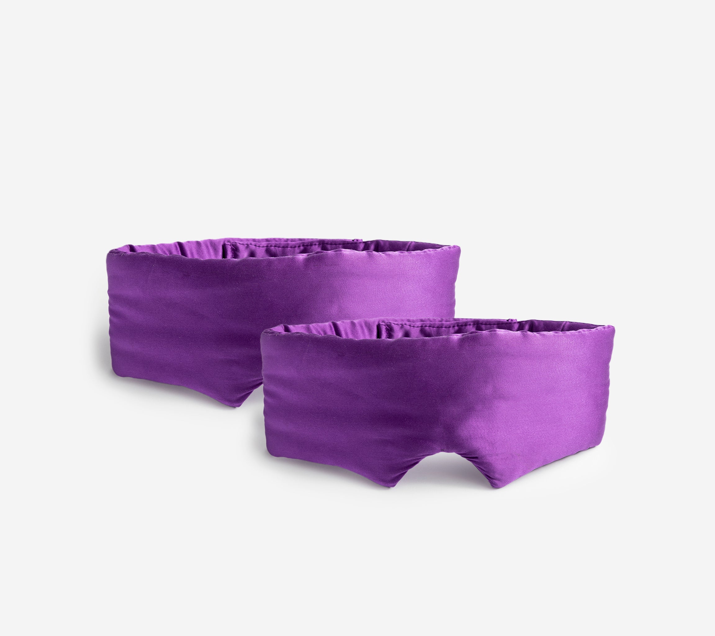 Zijden Deep Sleep Maskers Purple - Set van 2
