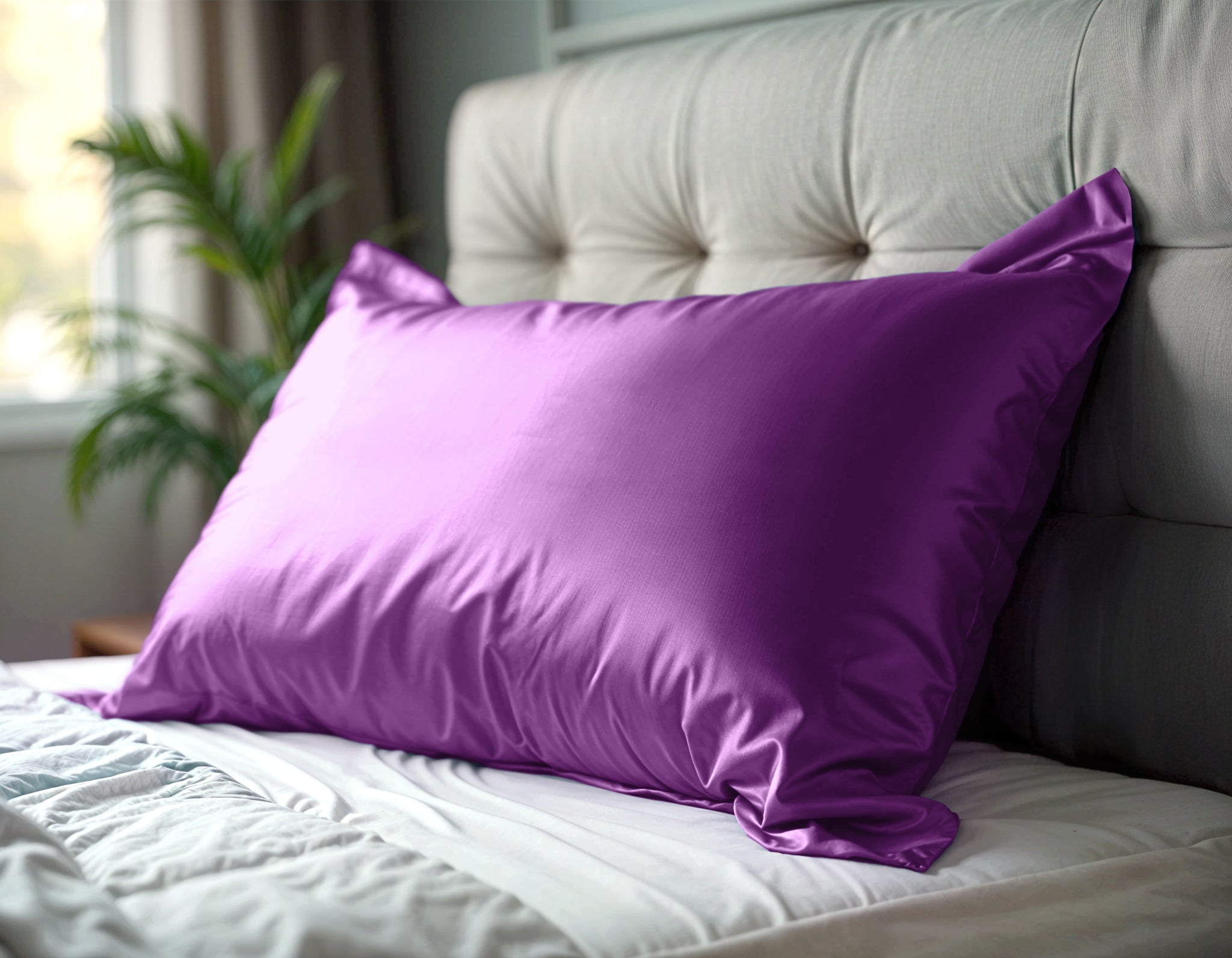 Zijden Skin Care Kussensloop Purple